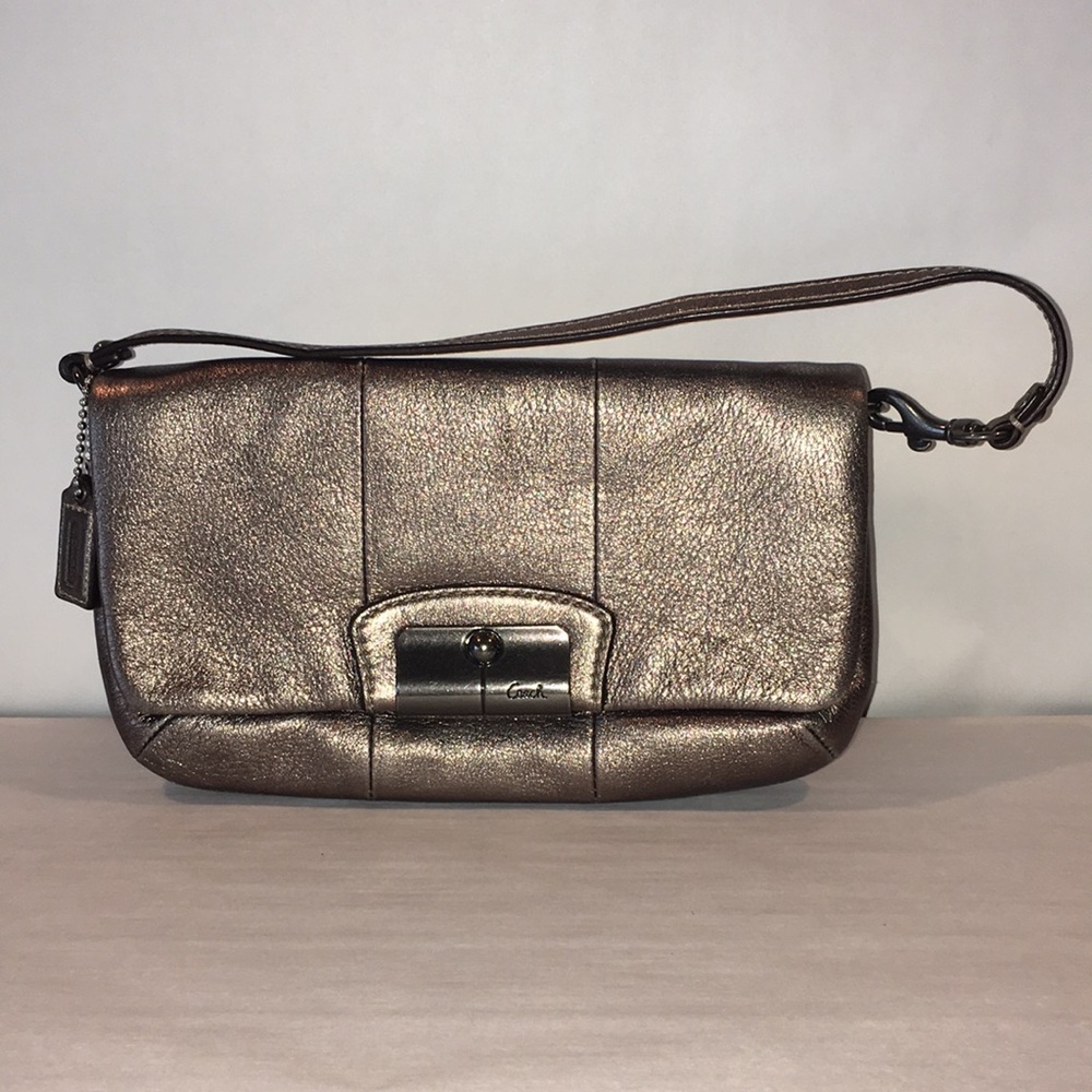 Bronze Coach Wristlet